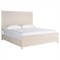 Leith Modern Classic Light Grey Wood Panel Bed - Queen