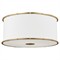 Visual Comfort Studio Aldric Updated Traditional Gild Steel Flush Mount