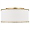 Visual Comfort Studio Aldric Updated Traditional Gild Steel Flush Mount