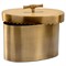 Atlas Updated Traditional Antique Brass Oval Decorative Box - Small