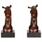 Nolan Updated Traditional Brown Horse Bookends