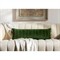 Sandor Updated Traditional Green Velvet Lumbar Pillow - 13x36