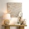 Nisha Coastal Beach Linen Shade Natural Rope Table Lamp