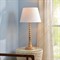 Dammara Updated Traditional Natural Mango Wood Buffet Table Lamp