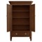 Camilla French Country Pecan Brown Wood Armoire