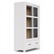 Riona Modern Classic White Pine Wood Woven Rattan Display Case