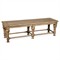 Isabella French Country Brown Wood Dining Bench