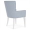 Riona Coastal Beach Blue Striped Performance Dining Arm Chair
