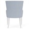 Riona Coastal Beach Blue Striped Performance Dining Arm Chair