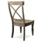 Isabella French Country Brown Wood Cross Back Dining Chair