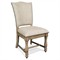 Isabella French Country Beige Performance Solid Back Dining Chair