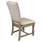 Isabella French Country Beige Performance Solid Back Dining Chair