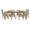 Melanie Modern Classic Brown Oak Rectangular Extendable Dining Table - 84-102&quot;
