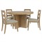 Melanie Modern Classic Brown Oak Round Dining Table - 54&quot;