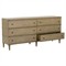 Marlowe Updated Traditional Brown Oak Double Dresser