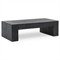 Brissy Rustic Lodge Black Reclaimed Oak Rectangular Coffee Table