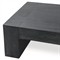 Brissy Rustic Lodge Black Reclaimed Oak Rectangular Coffee Table