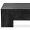 Brissy Rustic Lodge Black Reclaimed Oak Rectangular Console Table