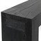 Brissy Rustic Lodge Black Reclaimed Oak Rectangular Console Table