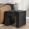Brissy Rustic Lodge Black Reclaimed Oak Square End Table