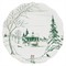 Juliska Country Estate Winter Frolic Evergreen Ceramic Party Plate - Set of 4
