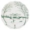 Juliska Country Estate Winter Frolic Evergreen Ceramic Party Plate - Set of 4