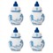 Juliska Country Estate French Delft Blue Ceramic Place Card Holder - Set of 4