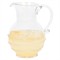 Juliska Amalia Traditional Clear Bohemian Glass Round Pitcher