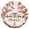 Juliska Country Estate Harvest French Sepia Ceramic Party Plate - Set of 4