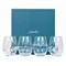 Juliska Heritage Traditional Clear Stemless Bohemian Wine Glass - Set of 4