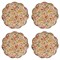 Juliska Willa French Country Amber Ceramic Cocktail Plate - Set of 4