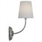 Visual Comfort Vendome Updated Traditional Polished Nickel Cordless Single Armed Sconce