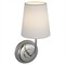 Visual Comfort Vendome Updated Traditional Polished Nickel Cordless Single Armed Sconce