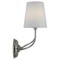 Visual Comfort Vendome Updated Traditional Polished Nickel Cordless Double Armed Sconce