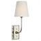 Visual Comfort Hulton Updated Traditional Polished Nickel Cordless Single Armed Sconce