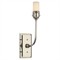 Visual Comfort Hulton Updated Traditional Polished Nickel Cordless Single Armed Sconce