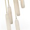 Visual Comfort Formosa Modern White Alabaster Antique Burnished Brass 7 Light Pendant
