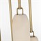 Visual Comfort Formosa Modern White Alabaster Antique Burnished Brass 7 Light Pendant