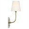 Visual Comfort Hulton Updated Traditional Antique Brass Cordless Single Armed Sconce