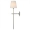 Visual Comfort Bryant Modern Classic Polished Nickel Cordless Tail Sconce