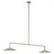 Visual Comfort Ponce Updated Traditional Polished Nickel Linear Pendant