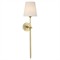 Visual Comfort Bryant Modern Classic Antique Brass Cordless Tail Sconce