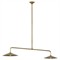 Visual Comfort Ponce Updated Traditional Antique Brass Linear Pendant