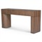 Elias Modern Classic Brown Wood Console Table