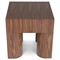 Elias Modern Classic Brown Wood Square End Table