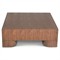 Elias Modern Classic Brown Wood Square Coffee Table