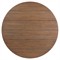 Joel Coastal Beach Stained Brown Teak Woven Round Outdoor Dining Table - 60&quot;