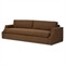Mila Modern Classic Brown Crypton Sofa - 105&quot;