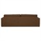 Mila Modern Classic Brown Crypton Sofa - 105&quot;