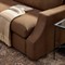 Mila Modern Classic Brown Crypton Sofa - 105&quot;